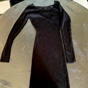 Long Sleeve Ribbed Dress